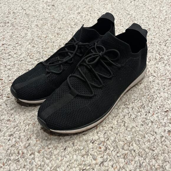 Eileen Fisher Renew Knit Sneakers Sz 10 Black Comfort Casual Classic - Picture 1 of 7